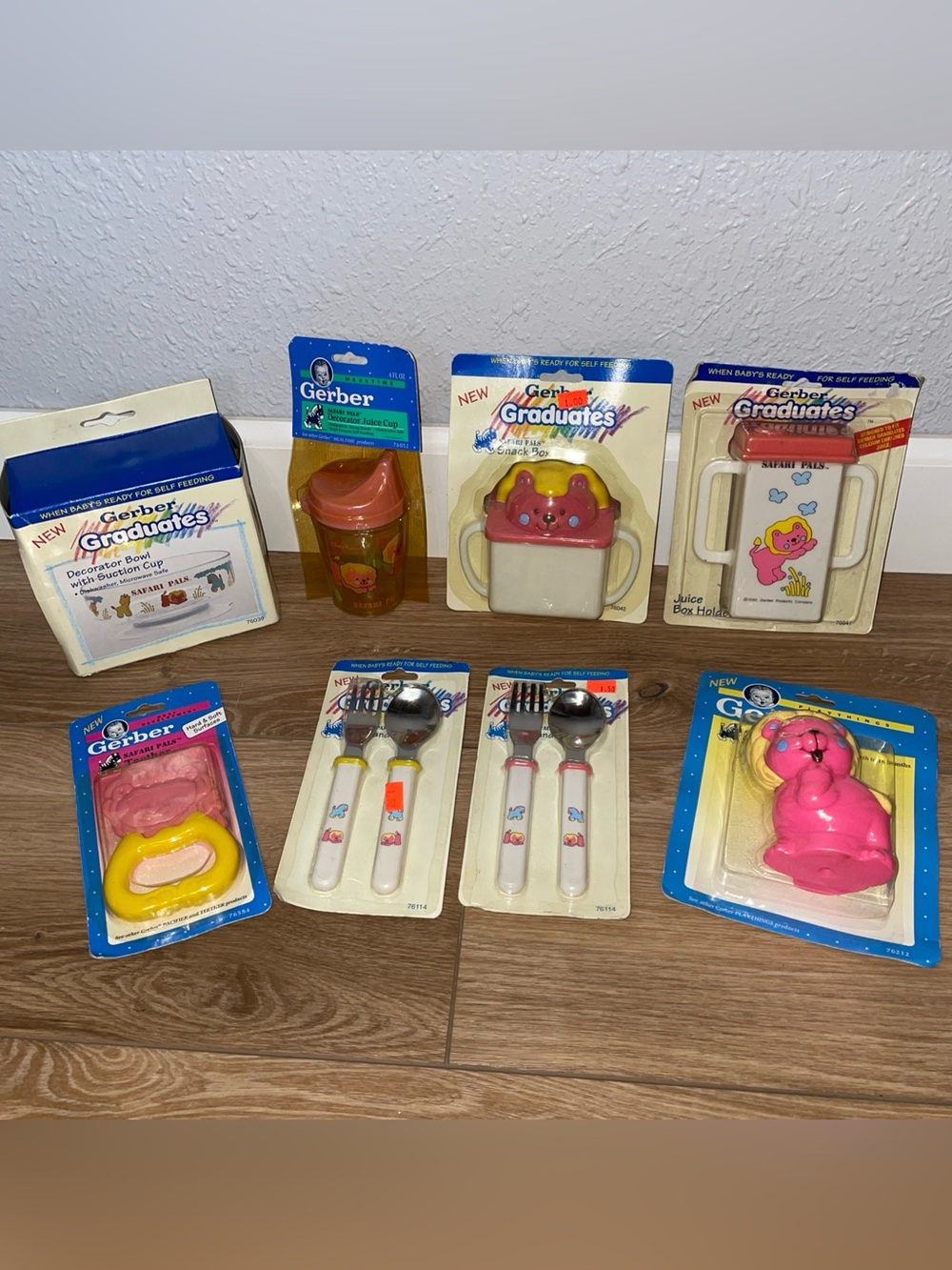 Vintage Gerber Graduates Safari Pals Feeding Set 1992 NOS